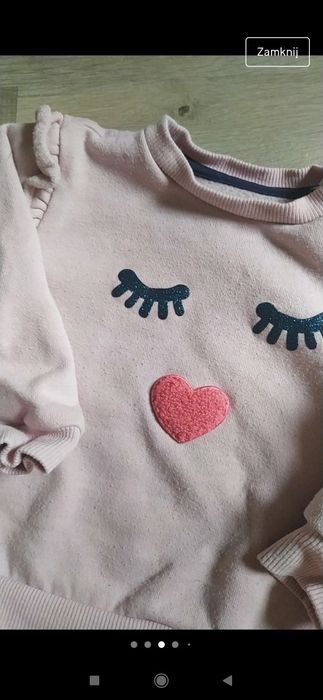 Bluza z oczami i falbanką 74/80
Pocopiano