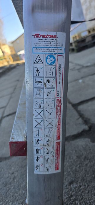 Drabina platforma faraone pls3 podest roboczy