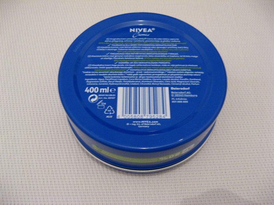 Duży Krem Nivea Creme 400 ml