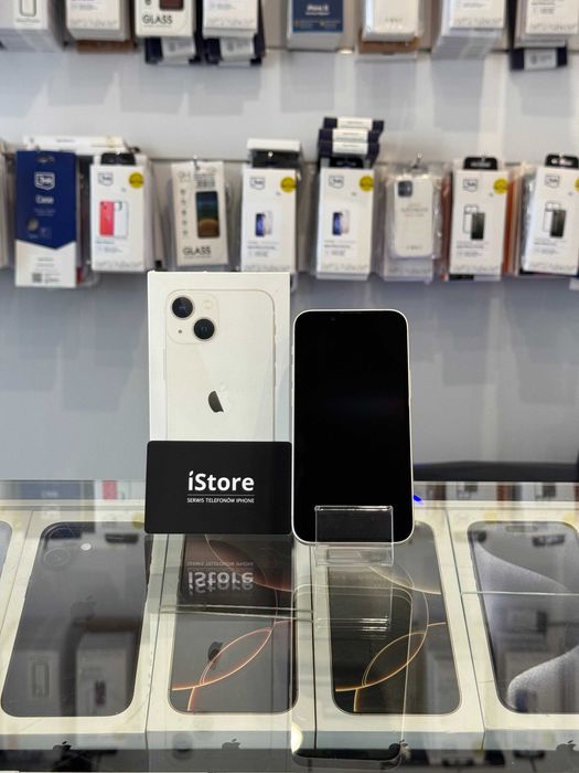 iPhone 13 mini 256 GB • Starlight • 88% bateria • GWARANCJA • biały