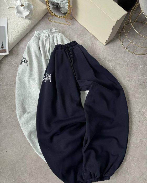 Штани Stussy/чоловічі/жіночі штани Стусі,Стасси оверсайз,вишите лого