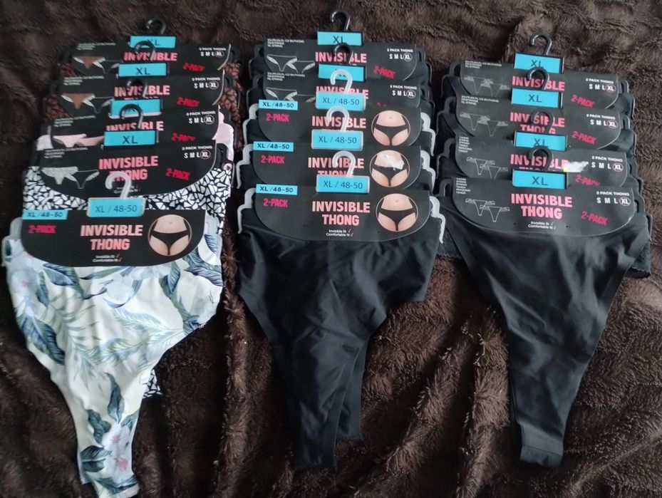 Stringi invisible thong damskie XL