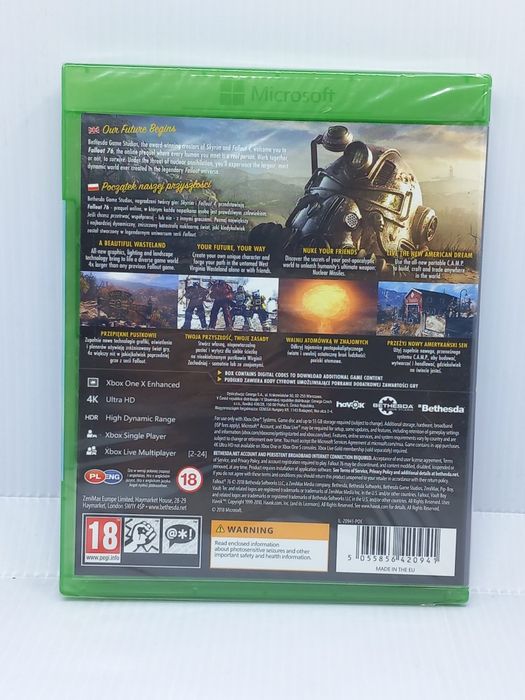 Fallout 76 PL Nowa xbox one