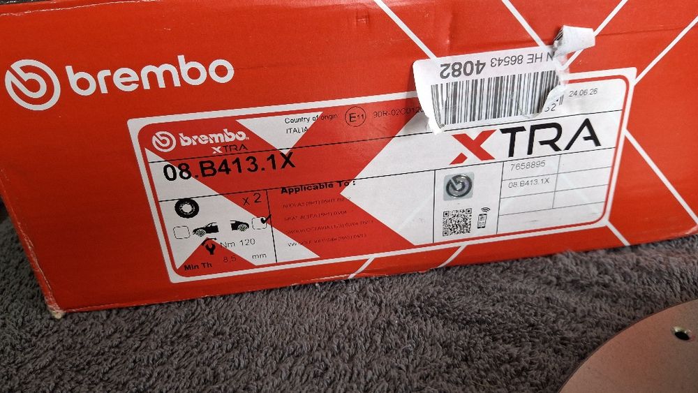 Tarcza hamulcowa 2szt brembo audi (061)