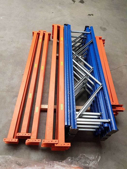 Regały magazynowe paletowe.  Używane.  MAGO, WDX, STOW, JUNG.