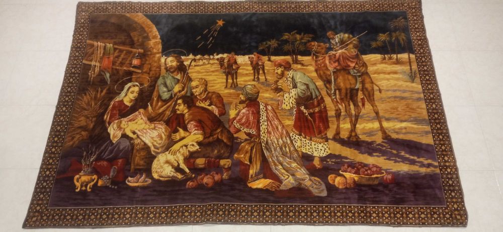 Tapete de Parede Vintage-Presépio