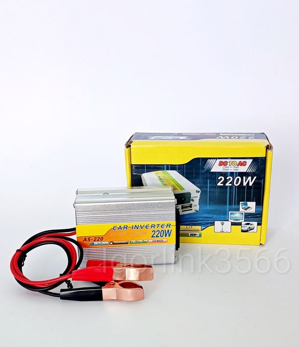 Мобильный инвертор 220W + USB 5V/DC 12V
