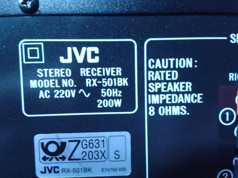 JVC-RX 501 Amplituner Wzmacniacz z korektorem 7 pasm. I inne