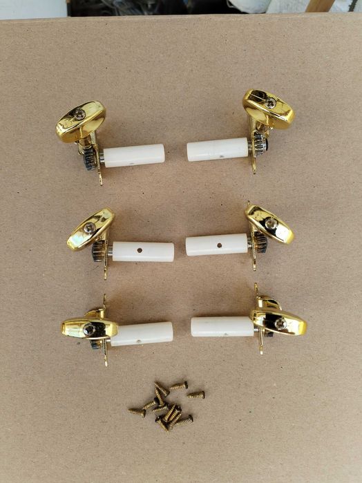 Conjunto 6 afinadores para viola ou guitarra