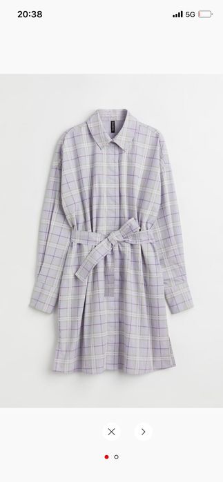 Sukienka szmizjerka koszulowa z paskiem oversize