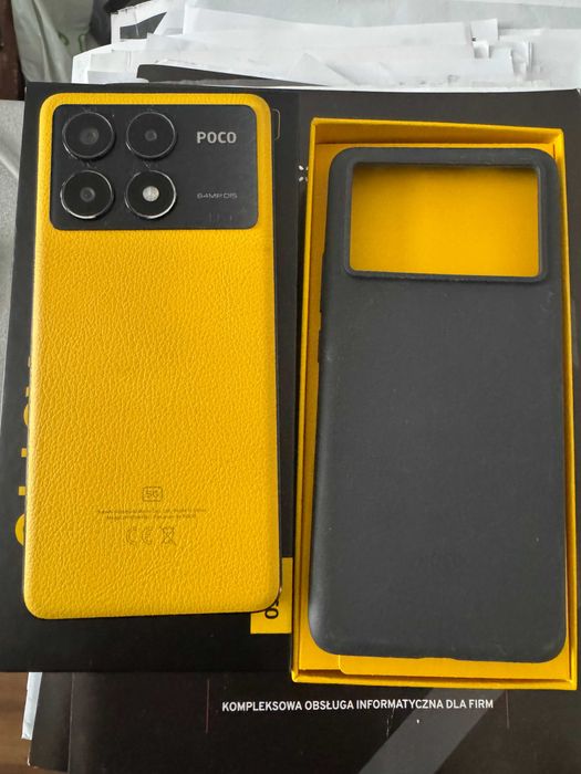 XIAOMI POCO X6 PRO 12/512 GB sporadycznie używany jako drugi telefon / żółty