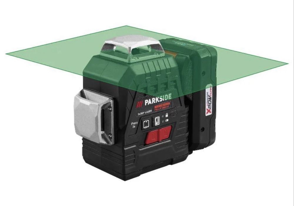 Akumulatorowy laser PARKSIDE PERFORMANCE laser krzyżowy PKLLP 3360