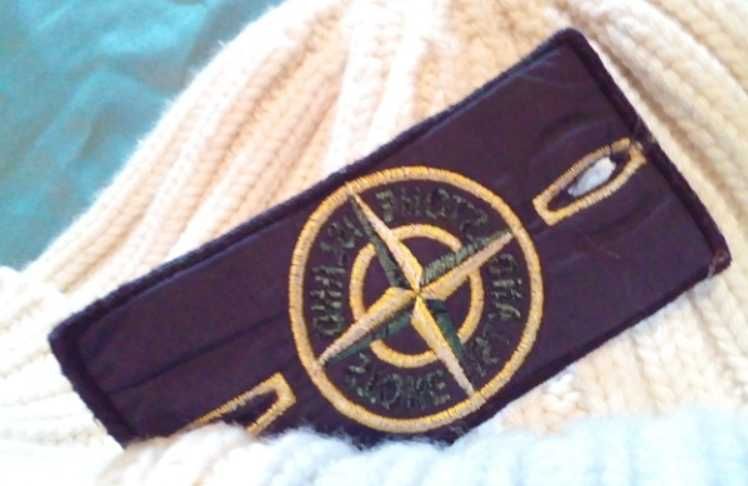 Зимняя шерстяная шапка с козырьком Stone Island-оригинал винтаж