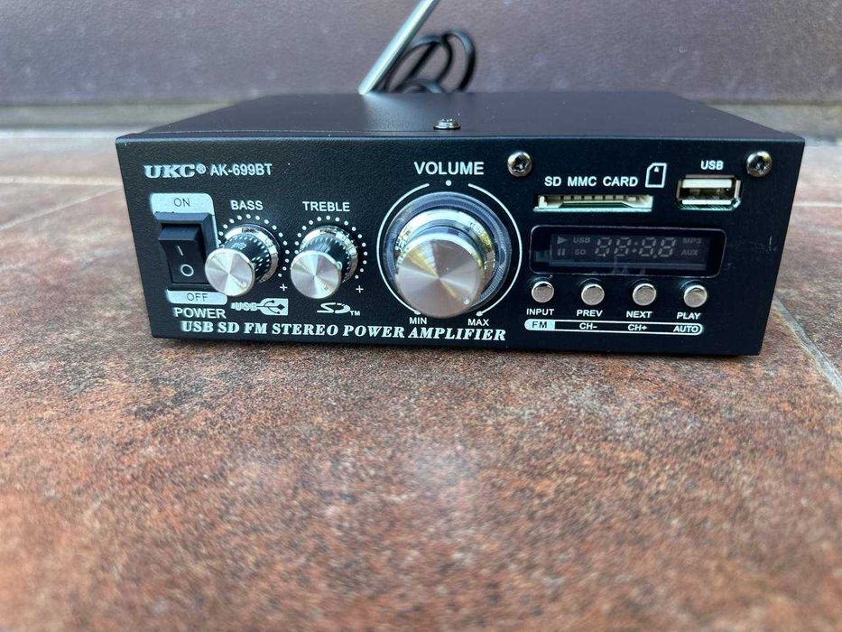 Підсилювач звуку 2х250ватт. Bluetooth. Усилитель звука в авто. Ресивер