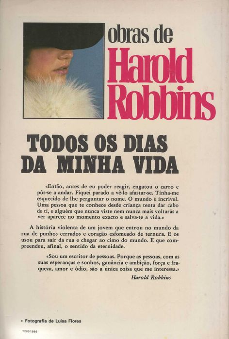 "Todos os dias da minha vida" - Harold Robbins