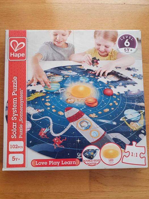Hape, puzzle, Układ Słoneczny, 102 el.