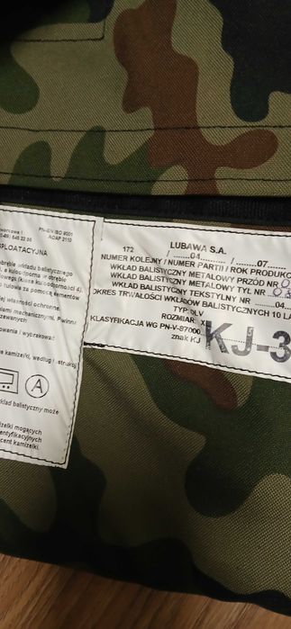 Kamizelka wojskowa taktyczna OLV XL LUBAWA