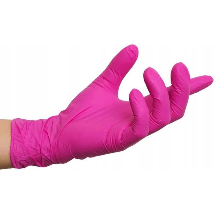 Rękawiczki nitrylowe fuksja