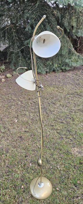 Lampa stojąca 147 cm, abażur szklany