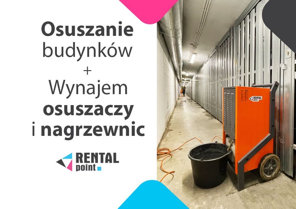 WYNAJEM Osuszaczy, Nagrzewnic, Klimatyzatorów, OSUSZANIE budynków