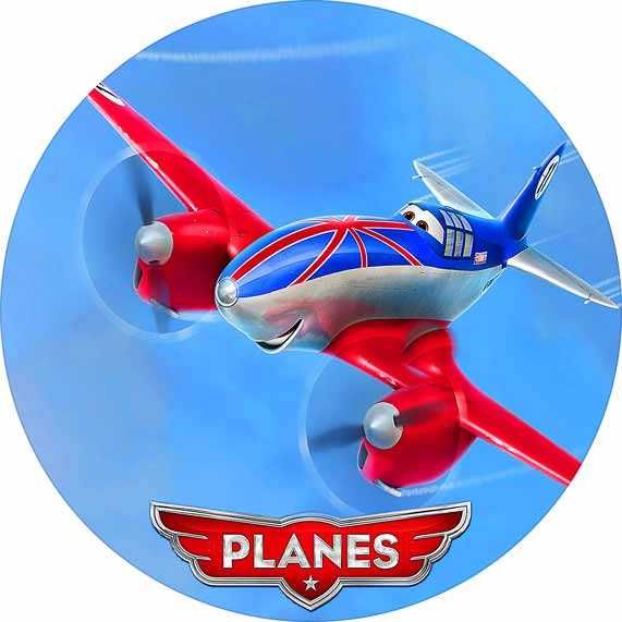 opłatek na tort samoloty super wings 20cm
