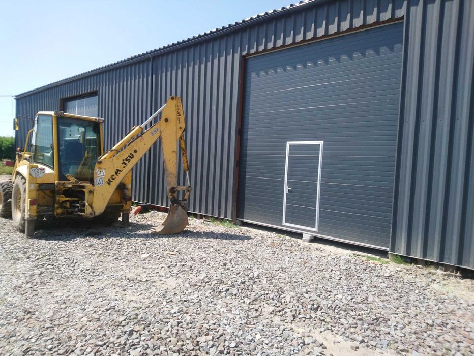 Промислові секційні гаражні ворота автоматизовані (працюємо з ПДВ)