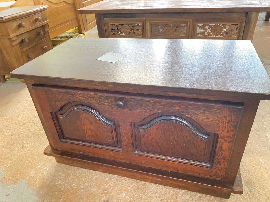 Kufer Kuferek szafka RTV dębowy dąb rustykalny FV DOWÓZ