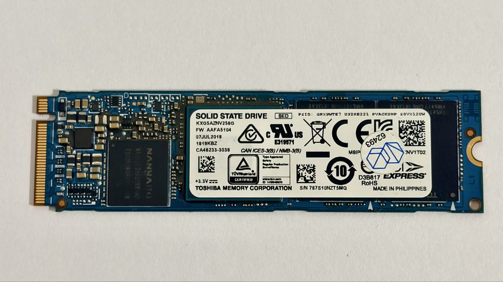Dysk SSD NVMe 256GB model: KXG5AZNV256G