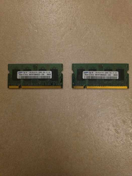 Pamięci ram DDR2 SO-DIMM Samsung 1GB x 2 667MHz
