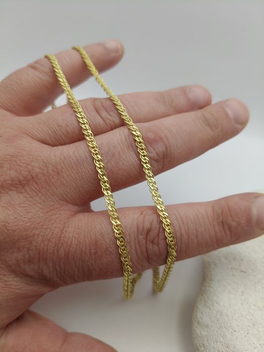 Złoty Łańcuszek Mona Lisa 45cm Pr.585 Nowy Zapraszamy