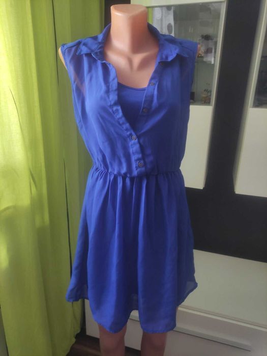 Платье женское, синее