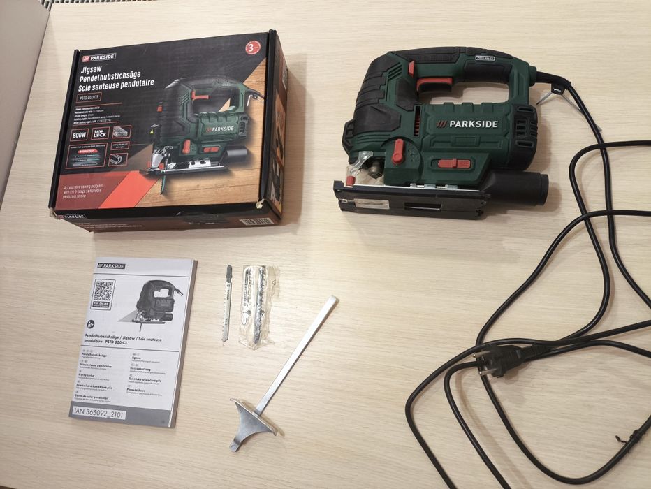 Лобзик (майже новий) ParkSide ptsd 800, лазер, підсвітку, 220в