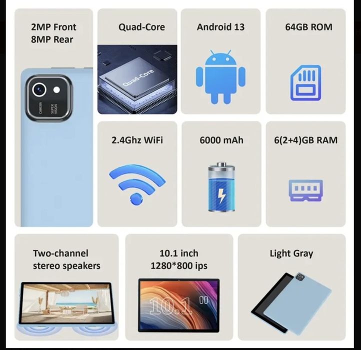 Новий планшет 10 дюймів 6/64 gb