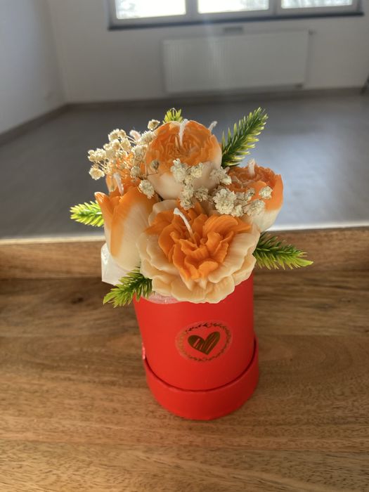 Świece sojowe w boxie flowerbox swieca swieczki świeczki sojowe