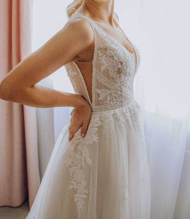 Suknia S. 161 cm + 7 cm obcas