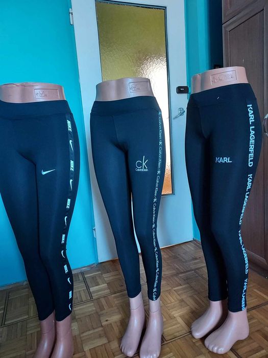 Leginsy premium pełna metkowania. Wyszywane logo. Od S do XXL