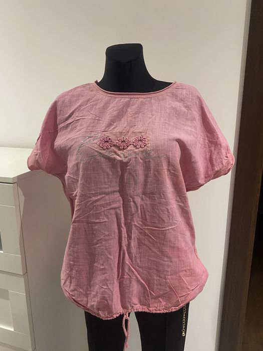 Lniana bluzka italian fashion