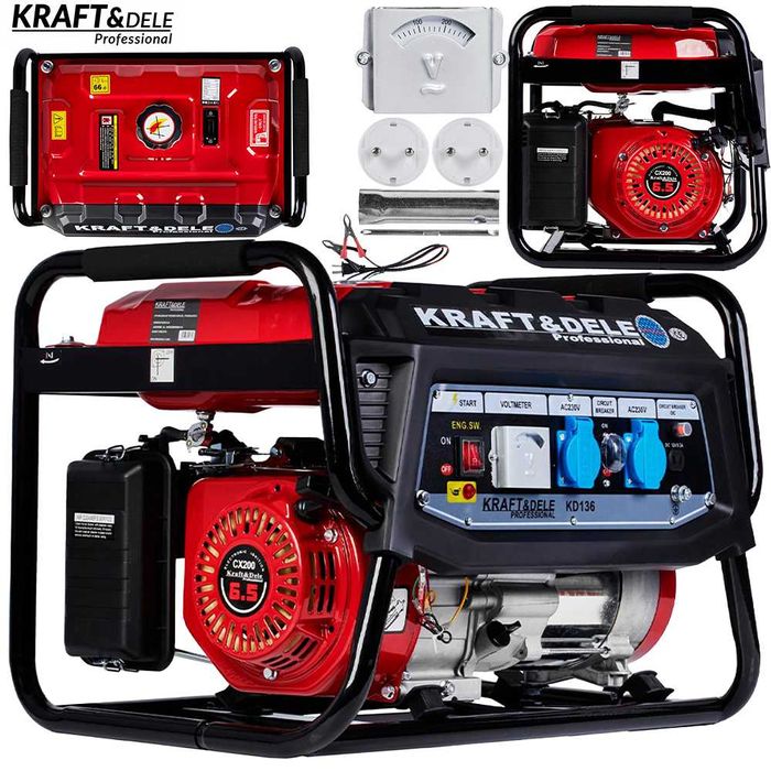 KRAFT&DELE Agregat Prądotwórczy Generator Prądu 3000W 7KM KD136
