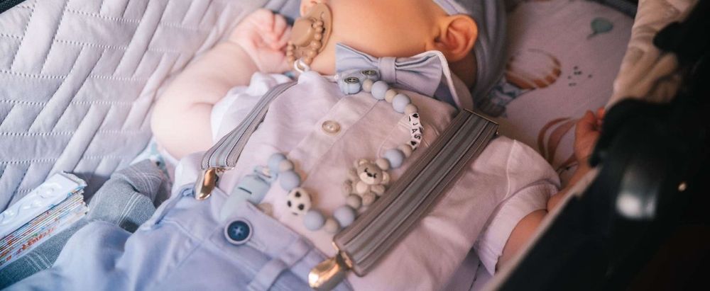 Garnitur błękitny komplet na chrzest, imprezę, święta