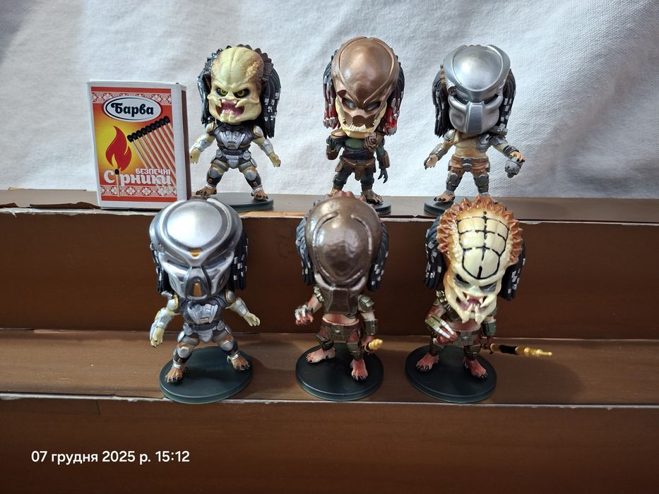 Хищник Predator 7 см коллекционные фигурки 6 шт Хижак Шварценеггер