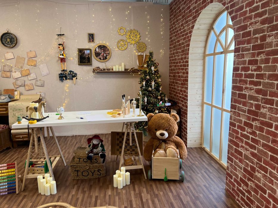 Cenário de Natal - Fábrica de Brinquedos