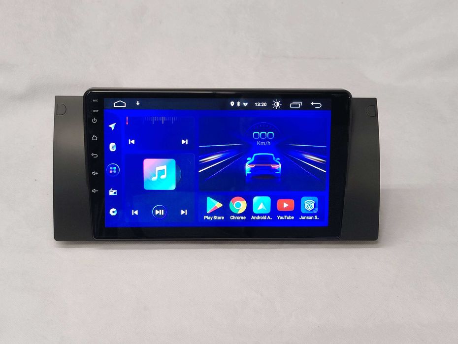 Rádio BMW E39 Android 13 WiFi GPS Novo com Garantia Ecrã 9 Polegadas