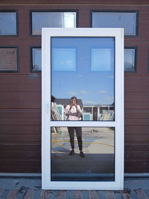 Okno balkonowe tarasowe drzwi 114x224 pcv okna DOWÓZ CAŁY KRAJ