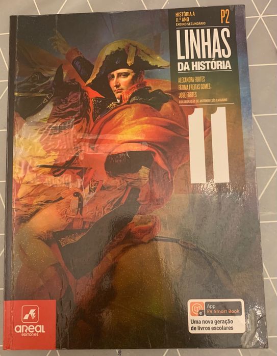 Livro de História de 11° Ano, P1, P2, P3 e Caderno de Atividade.
