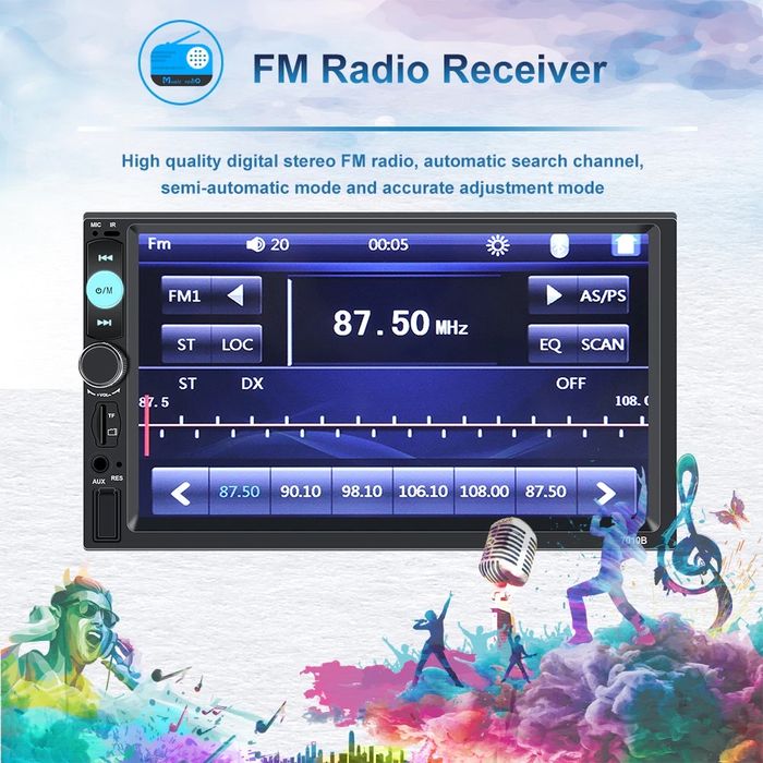 Auto Rádio bluetooth 2 din