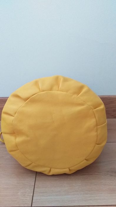 FURLA MAŁA oryginalna skóra naturalna skórzana torebka worek żółta