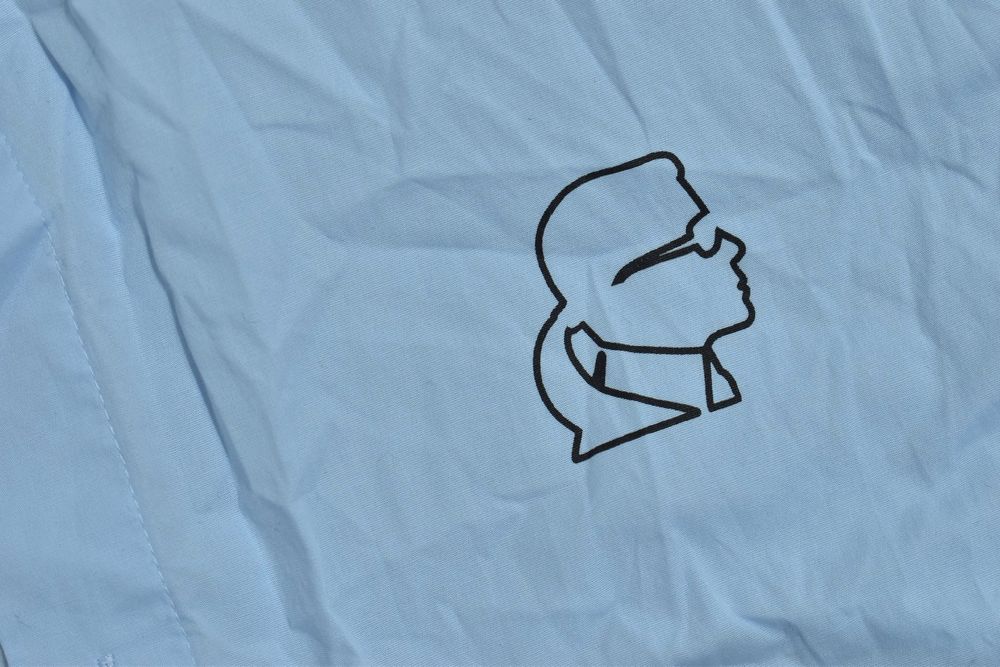 Karl Lagerfeld Jasno Niebieska Koszula Z Logo Męska M