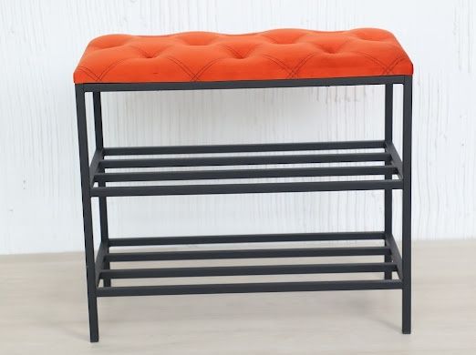 Банкетка у коридор, банкетка в передпокій, велюрова банкетка, м'ягка