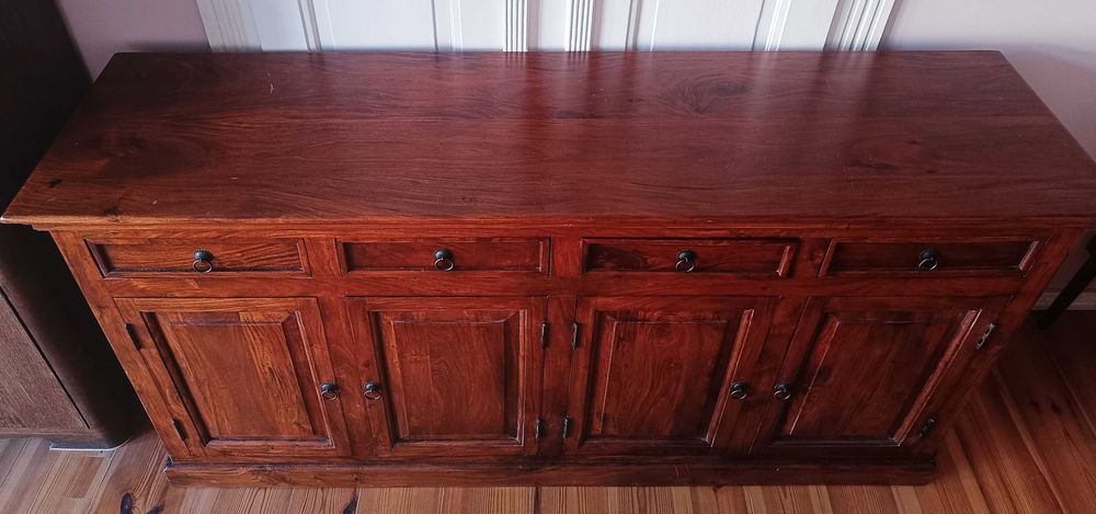 Duża komoda palisandrowa w stylu kolonialnym, marki Almi Decor