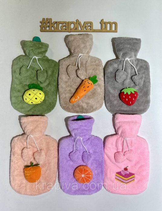 Грілка водна тип А гумова у чохлі, грелка водная резиновая в чехле